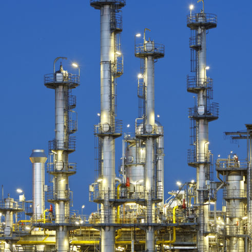 Chemische Industrie Kolonnen Krähen